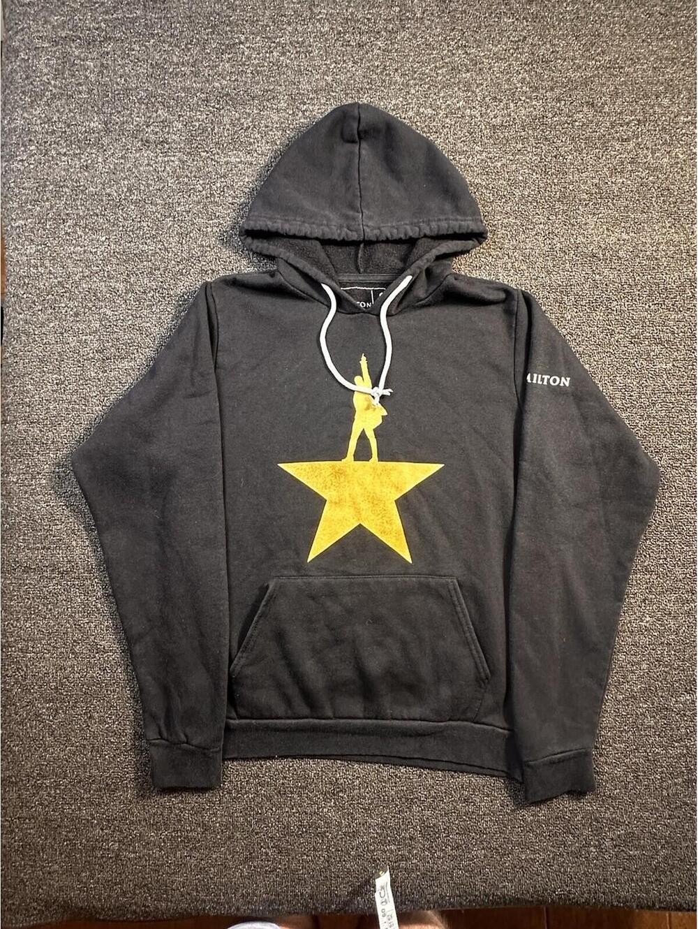 Hamilton Broadway Men's Fleece Hoodie Black Small